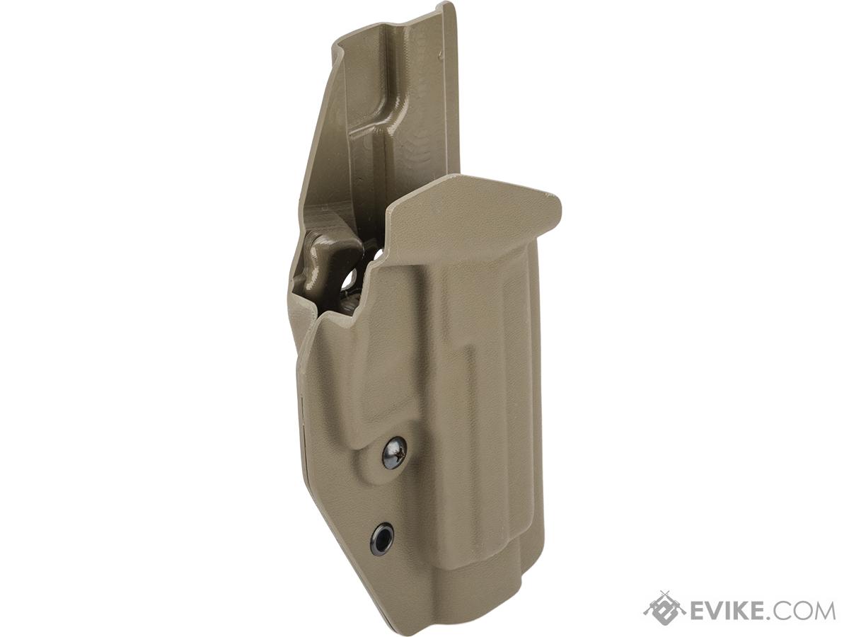 MC Kydex Airsoft Elite Series Pistol Holster for USP Compact (Model: Flat Dark Earth / No Attachment / Right Hand)