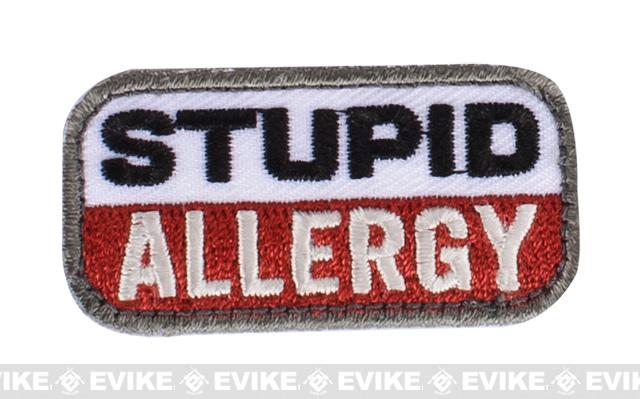 Mil-Spec Monkey Stupid Allergy Hook and Loop Patch - Medical