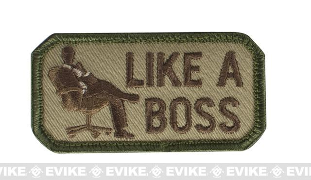 Mil-Spec Monkey Like A Boss Hook and Loop Patch (Color: Multicam)