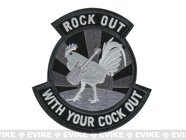 Mil-Spec Monkey Rock Out Hook and Loop Patch (Color: SWAT)