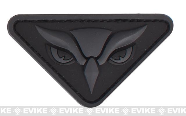 Mil-Spec Monkey Owl Head PVC Morale Patch (Color: Dark Ops)