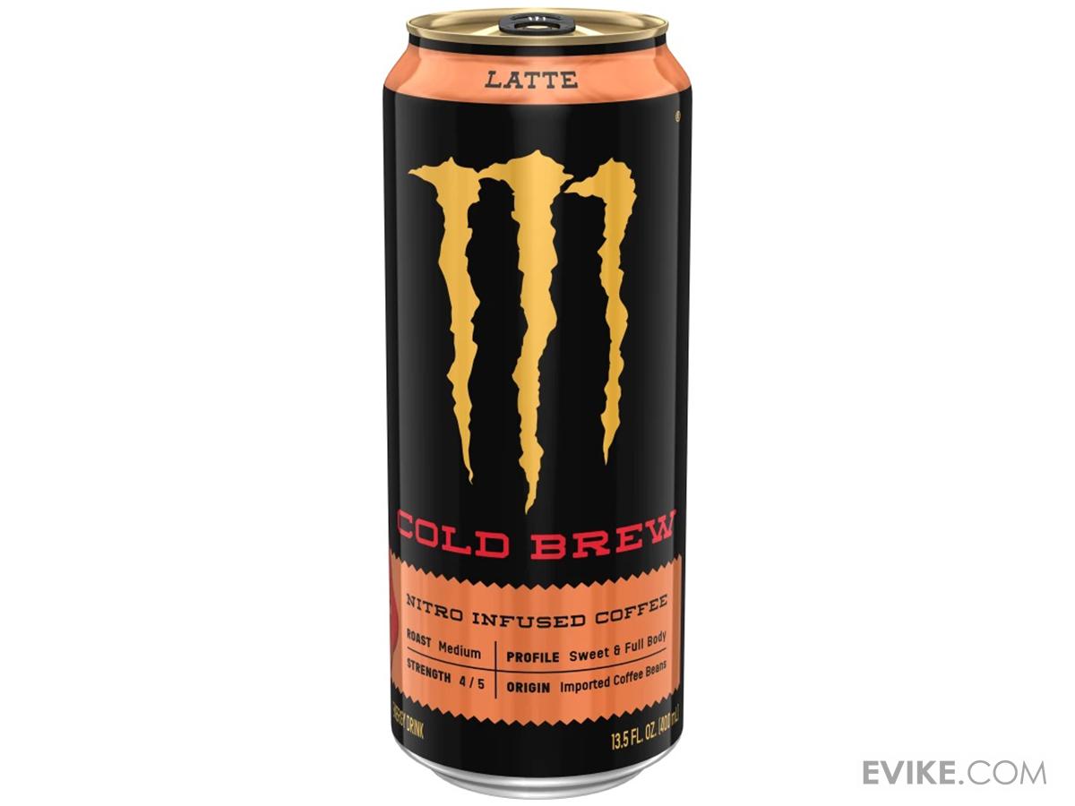 Monster Energy Java Nitro Cold Brew Energy Drink (Flavor Latte), MORE