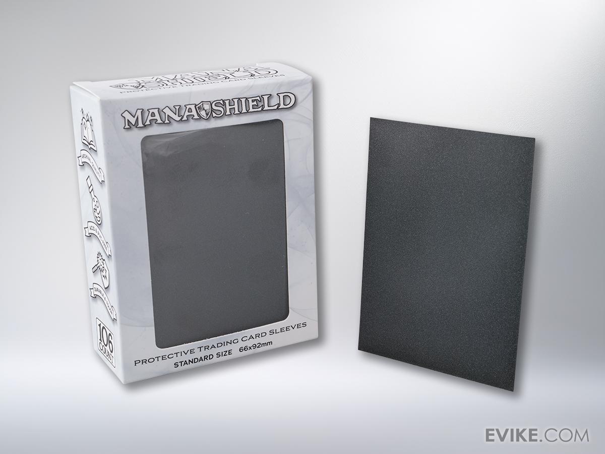 apply card sleeves to a deck Mana Shield 106ct Standard Sized Protector (Color: Tactical Black) China Customized Matte Card Sleeves
