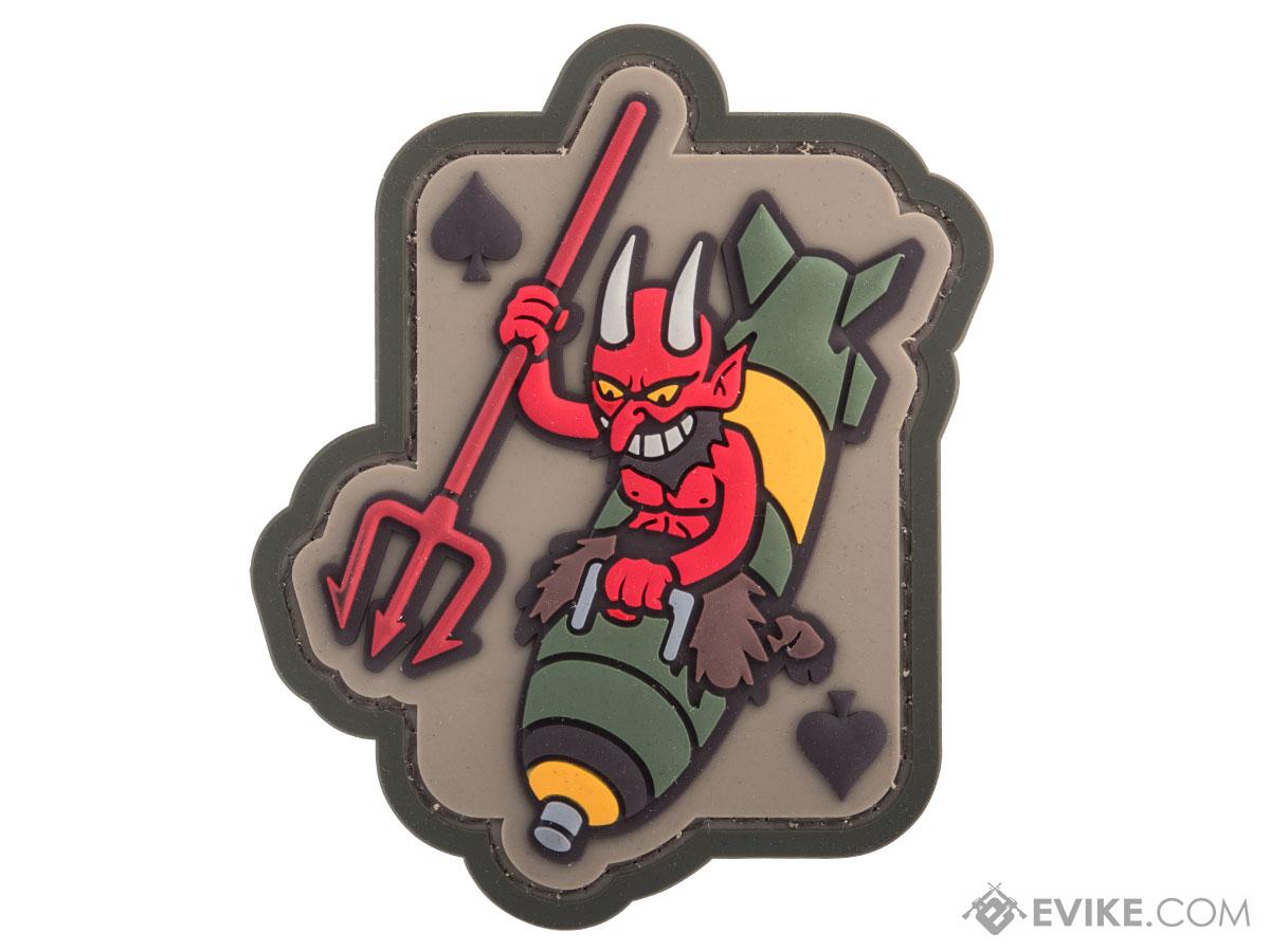 Mil-Spec Monkey Devil Bomber PVC Morale Patch (Color: Multicam)