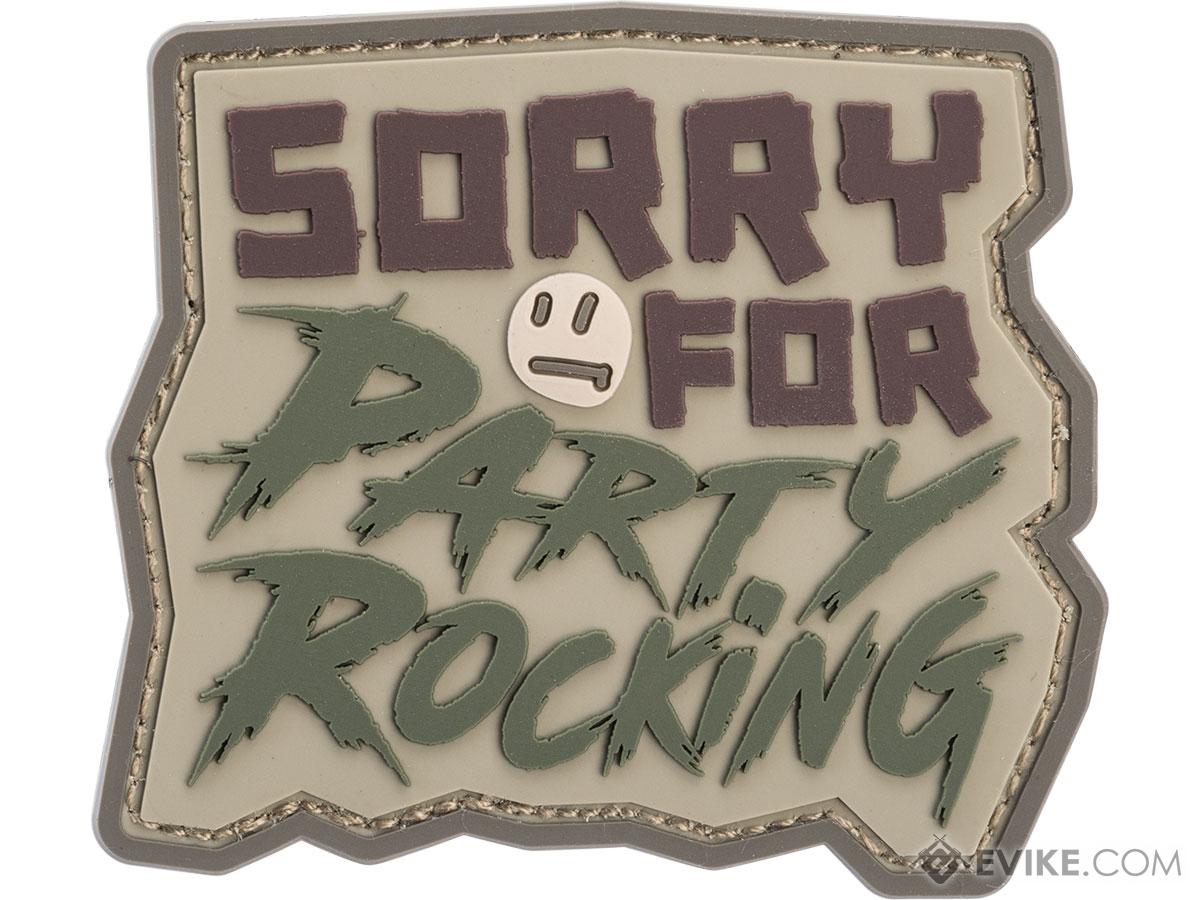 Mil-Spec Monkey Sorry For Party Rocking PVC Morale Patch (Color: Multicam)