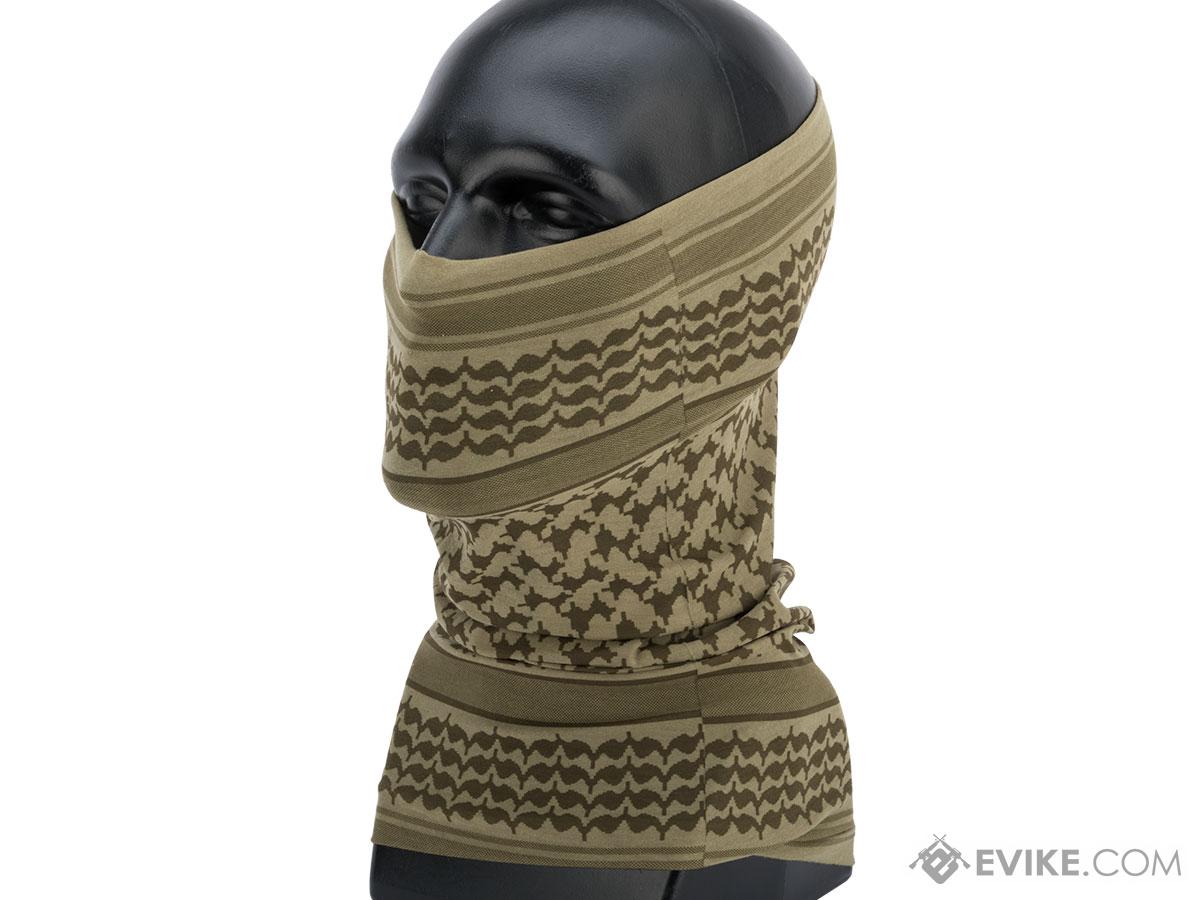 Mil-Spec Monkey Multi Wrap Neck Gaiter (Design: Shemagh / Dusty Brown)