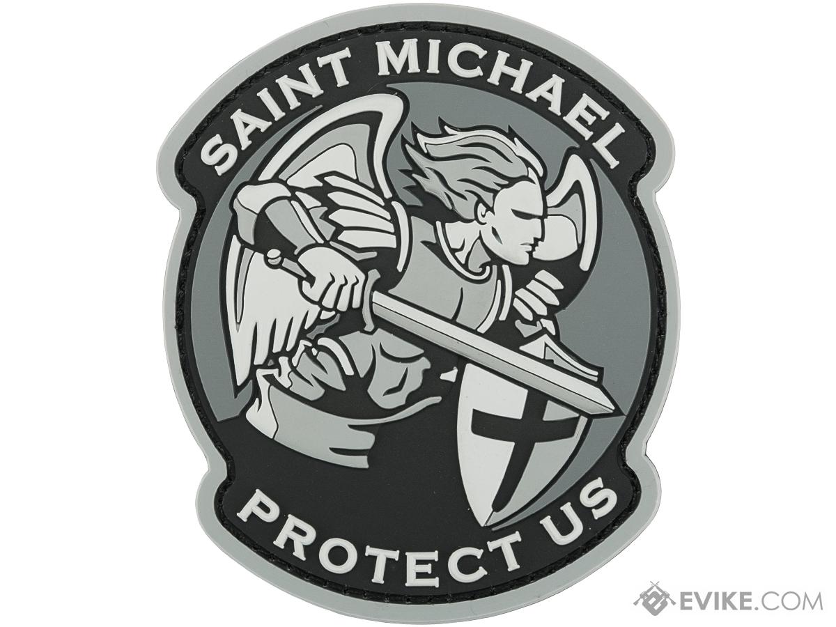 Mil-spec Monkey Saint Michael PVC Moral Patch (Color: Urban)