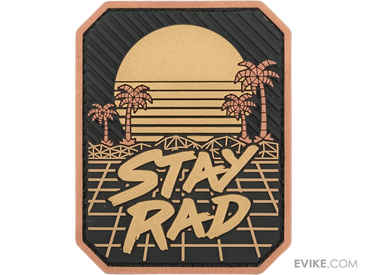 Mil-spec Monkey Stay Rad PVC Moral Patch (Color: Black / Gold)