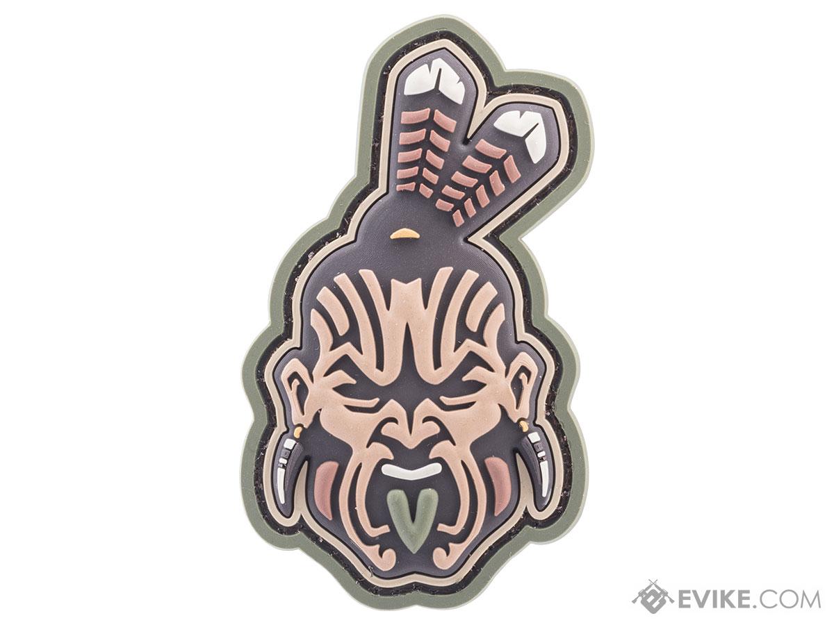 Mil-Spec Monkey Maori Warrior Head 1 PVC Morale Patch (Color: Multicam)