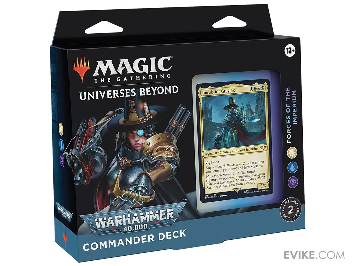 Magic: The Gathering "Universes Beyond: Warhammer 40,000" Commander Deck  (Model: Forces of the Imperium) | Evike.com