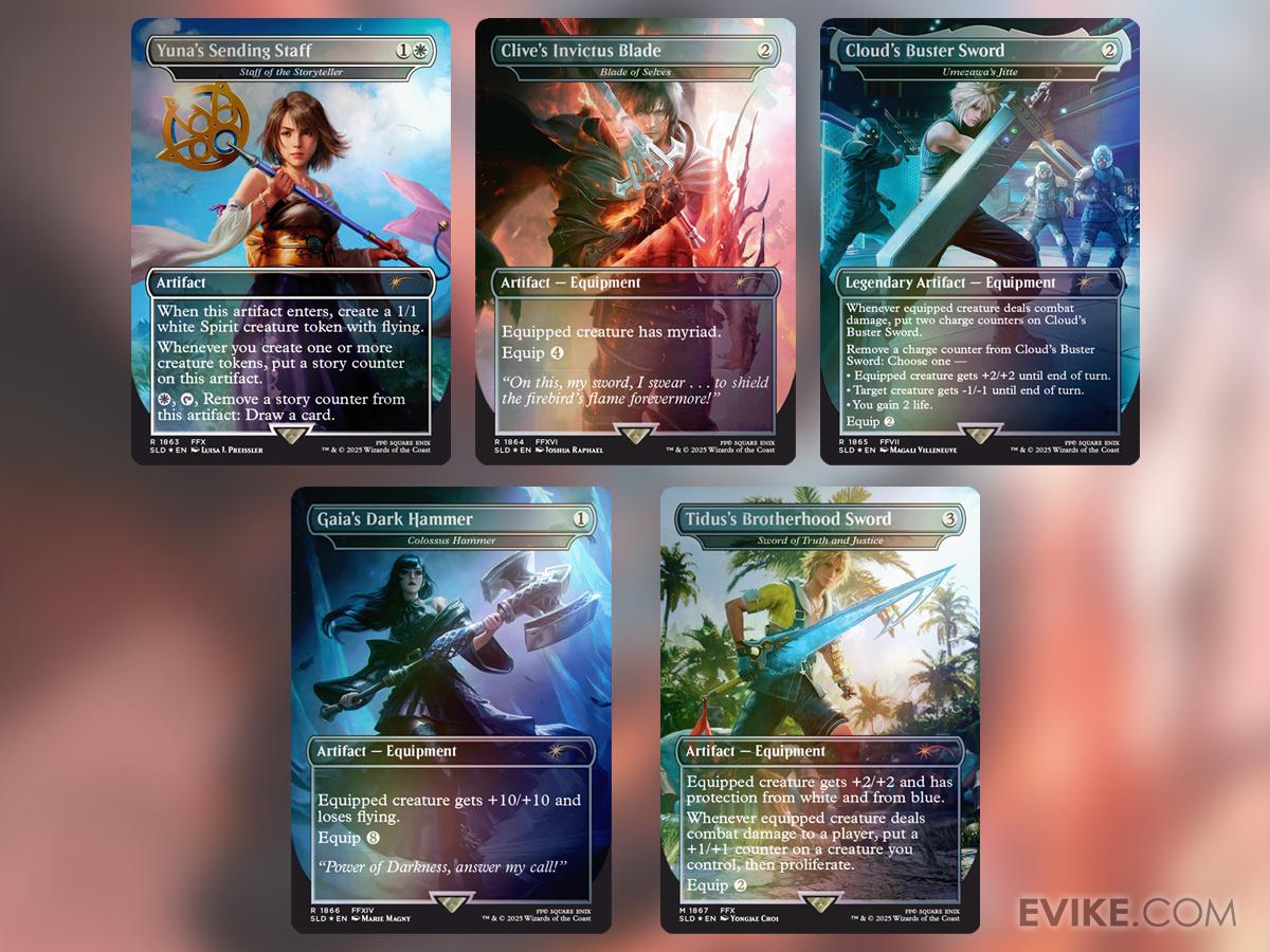 Secret Lair Final Fantasy Weapons 日 フォイル Magic: The Gathering Secret Lair x FINAL FANTASY: Weapons EN