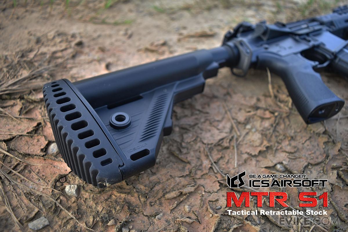 ICS MTR S1 Tactical Retractable Stock for M4/M16 Series Airsoft AEGs