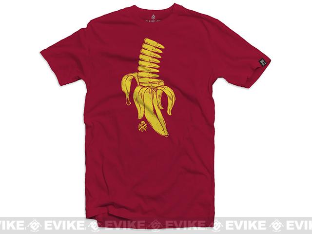 Black Rifle Division Banana Clip T-Shirt  - Cardinal (Size: Large)