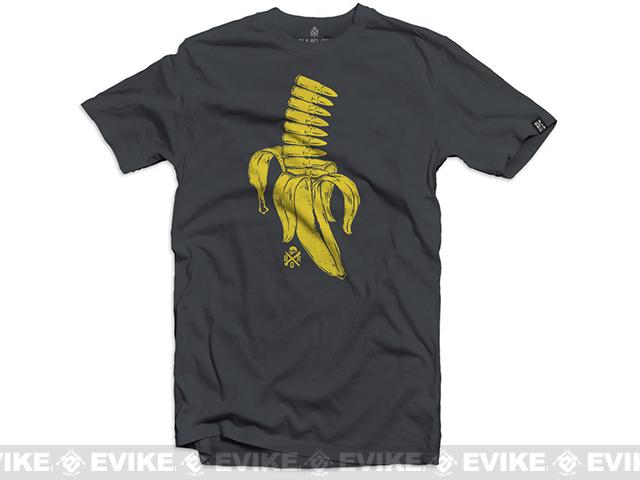 Black Rifle Division Banana Clip T-Shirt  - Charcoal (Size: Medium)