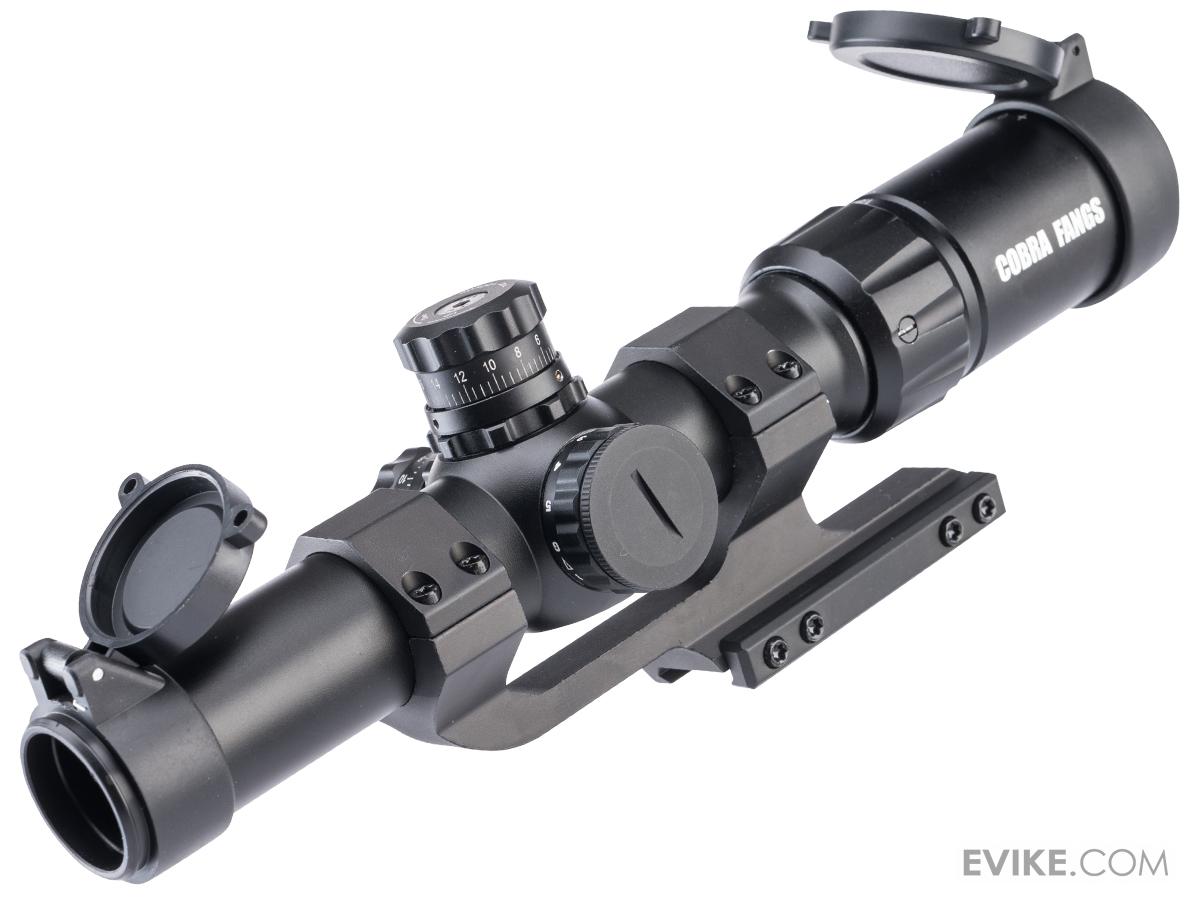Matrix LPVO 1.5-6x24E Shockproof Illuminated Red/Green Reticle Sniper Scope (Color: Black)