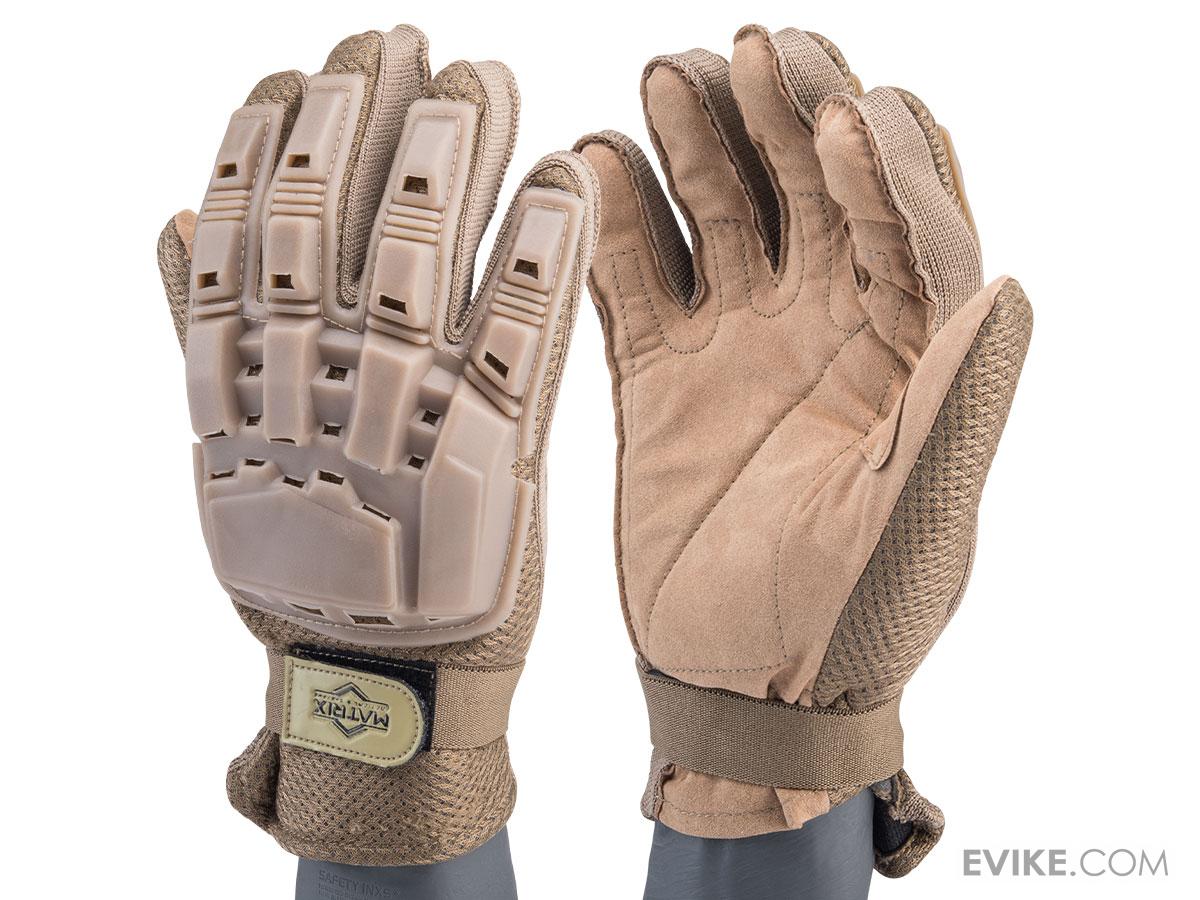 Matrix Full Finger Tactical Gloves (Color Tan / Small), Tactical Gear/Apparel, Gloves Evike
