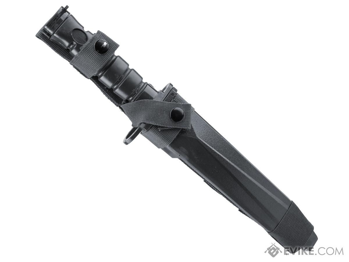 S&T M10 Style Rubber Training Bayonet w/ Sheath (Color: Black)