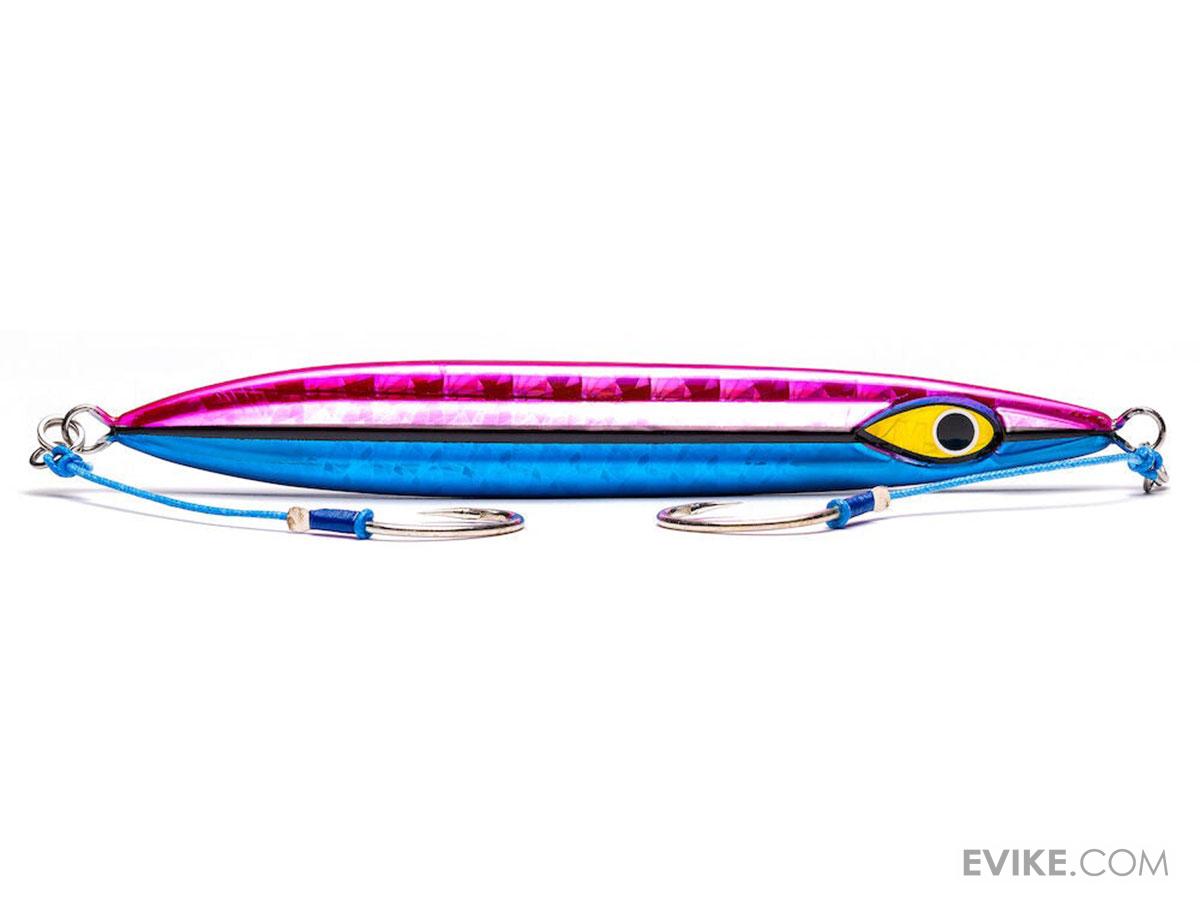 Mustad Jig Slow Fall Rip Roller Argento/Rosa/Blu - Esche Metalliche Per Pesca Profonda Con Gancio Singolo - 2