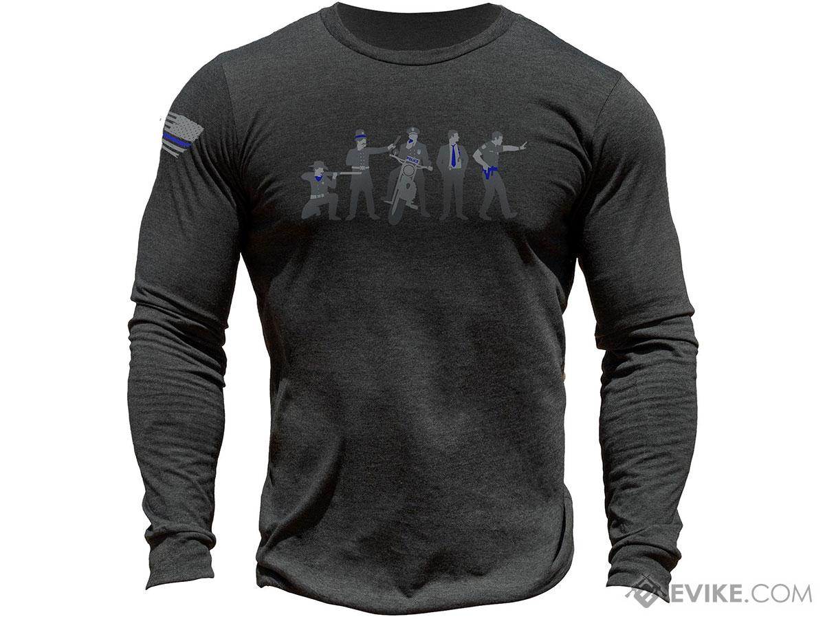 MUSA American Blueline Long Sleeve Shirt (Size: Dark Gray Heather / Large)