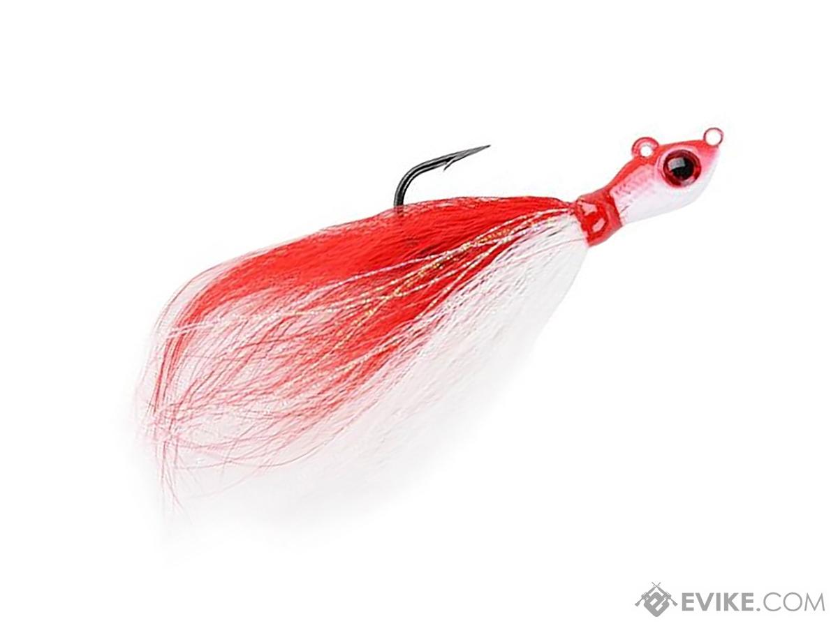Mustad Saltwater Big Eye Bucktail Jig (Color: Red-White / 4oz), MORE,  Fishing, Jigs & Lures -  Airsoft Superstore