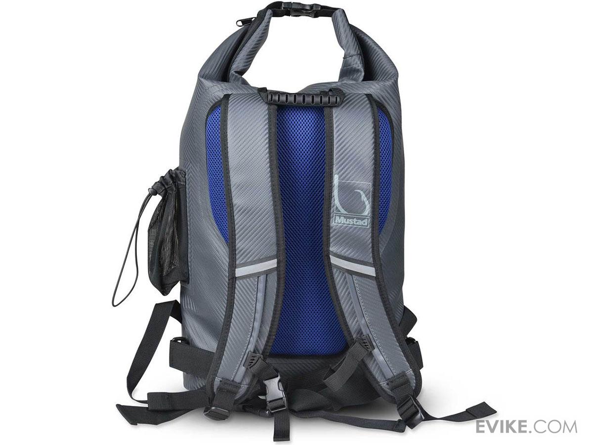 Mustad Fishing Dry Backpack (Size 30L / Dark Grey Blue), Tactical