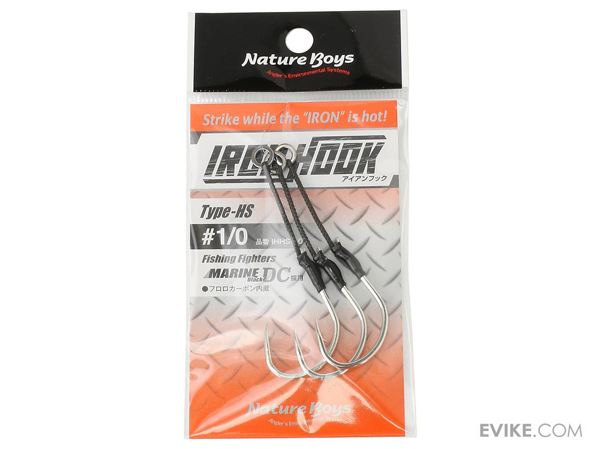 Nature Boys Iron Hook HS Single Assist Hook (Size 5/0), MORE, Fishing