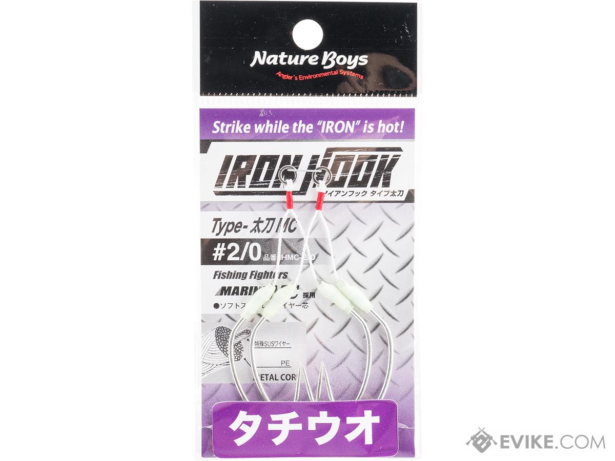 Nature Boys Tachi Iron Hook Twin Assist Hooks (Model: Marine MC / 2/0)