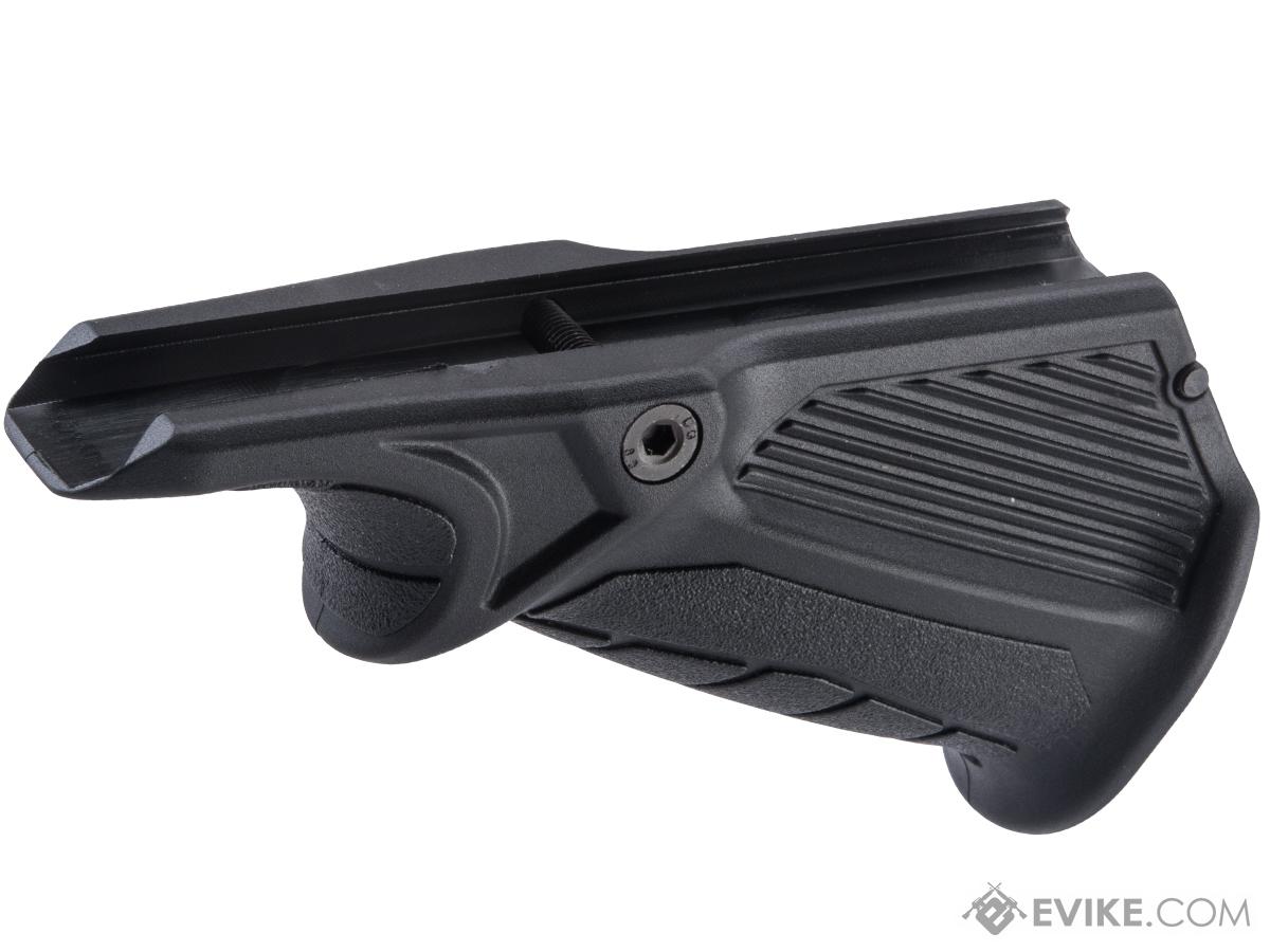 VISM by NcStar Picatinny Ergonomic Angled Foregrip w/ Storage Compartment (Color: Black)