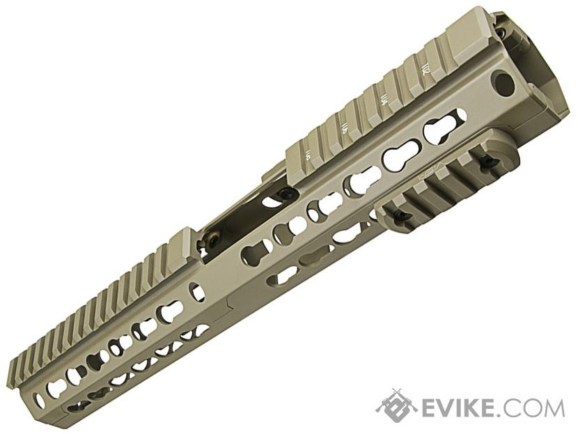 VISM by NcSTAR 13 Extended Keymod Carbine Length Hand Guard for AR15 Rifles (Color: Tan)