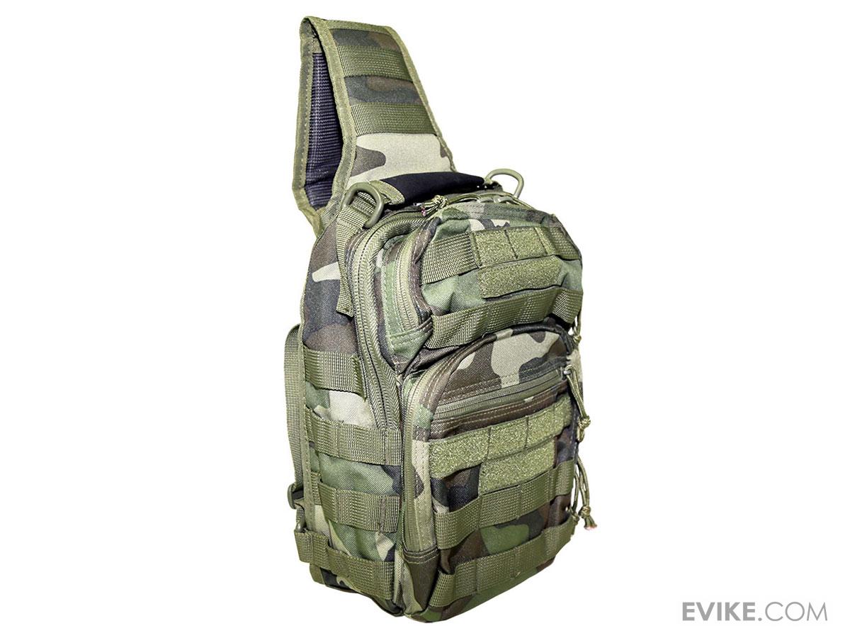 VISM / NcStar Shoulder Sling Utility Bag (Color: Woodland Camo)