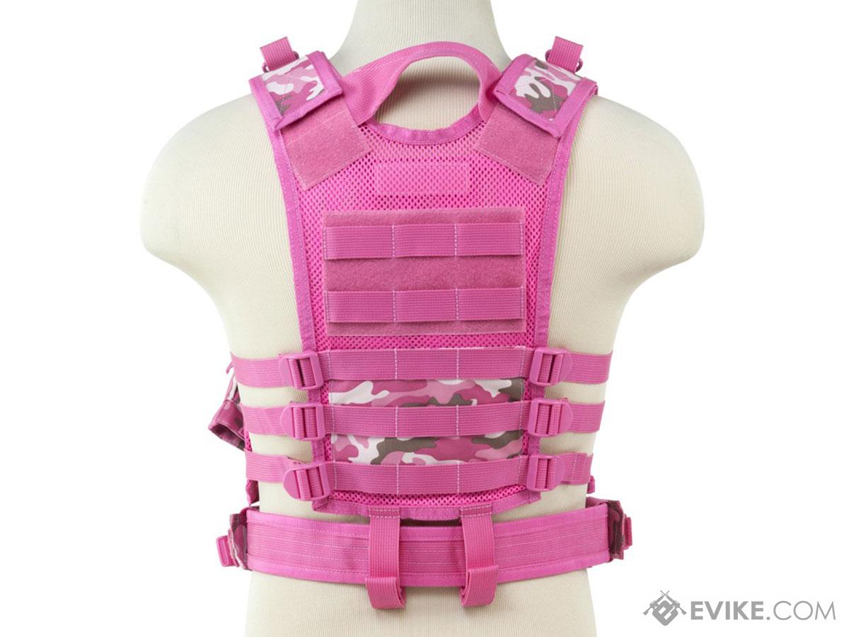 NcStar VISM Children's Tactical Vest (Color: Pink Camo / X-Small - Small),  Tactical Gear/Apparel, Body Armor & Vests -  Airsoft Superstore