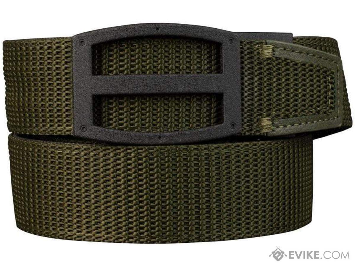 NexBelt PreciseFit Titan Micro Adjustment Ratcheting Nylon Gun Belt (Color: OD Green w/ Powder Coat Granite Black Buckle)