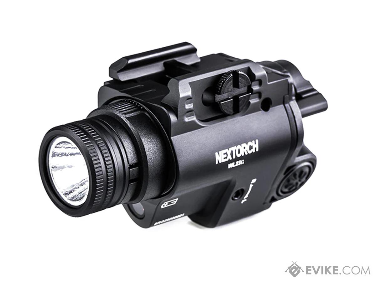 Nextorch 1300 Lumen Tactical Weapon Light w/ Visible Laser Aiming Module (Color: Green)