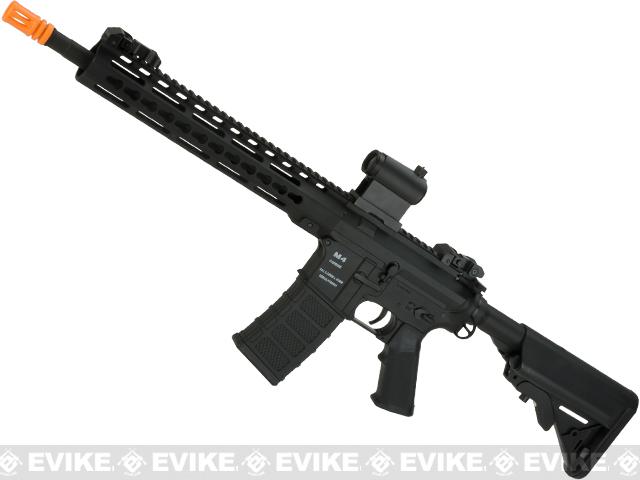 Classic Army Polymer  KM12 M4 Airsoft AEG Rifle with 12 KeyMod Handguard (Color: Black)