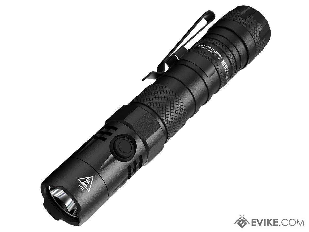 NiteCore MH12 V2 Next Generation Dual Fuel 1200 Lumen Multiuse Handheld Flashlight (Package: Flashlight Only)