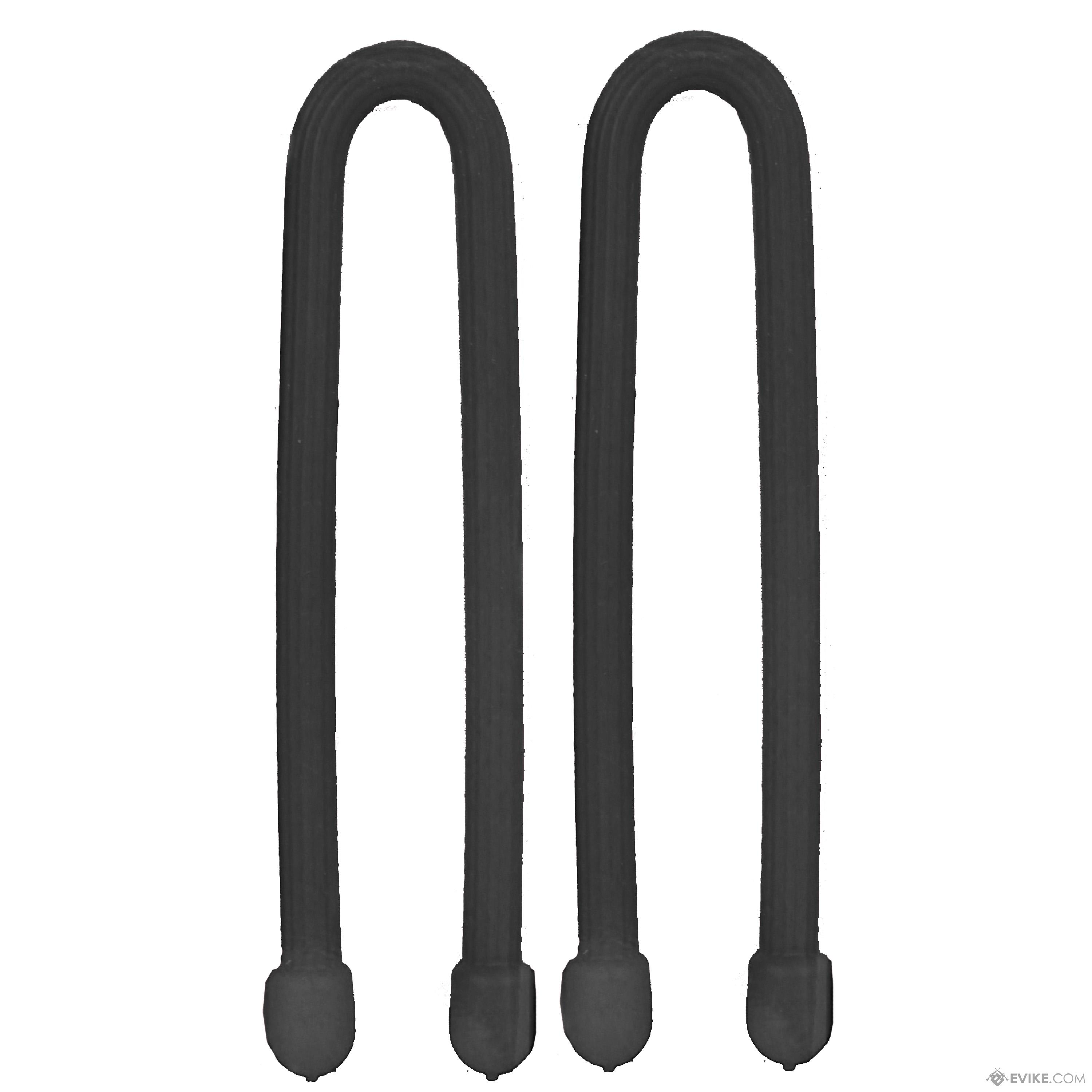 Nite Ize Gear Tie Reusable Rubber Twist Tie (Size: 6 2 Pack / Black)