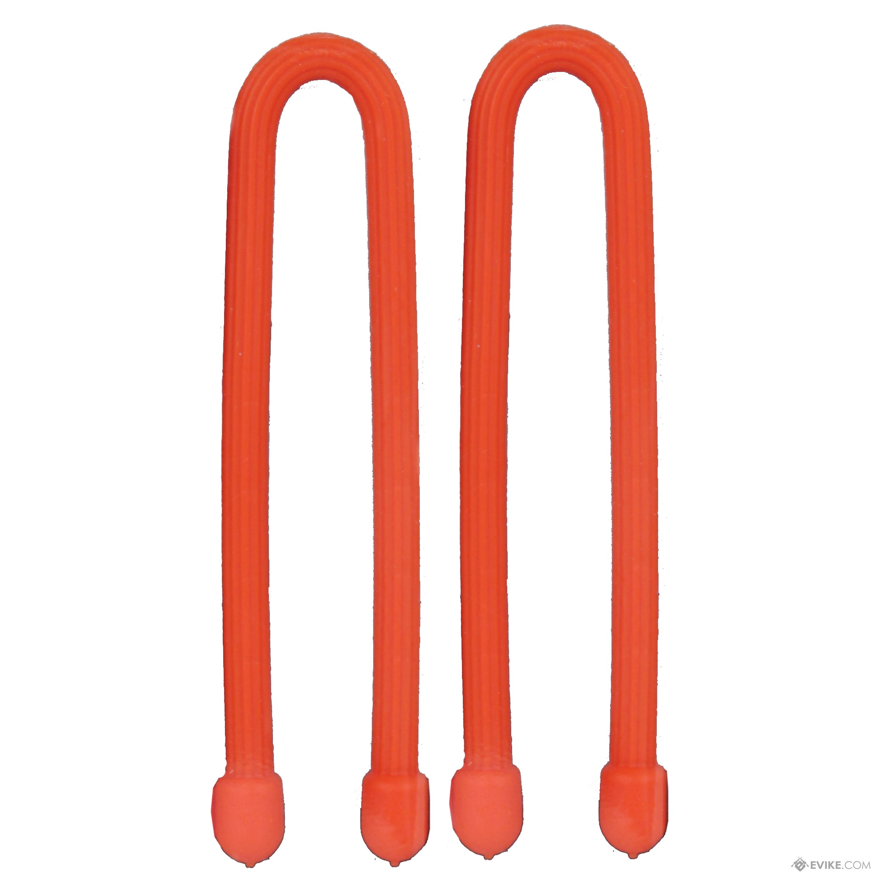 Nite Ize Gear Tie Reusable Rubber Twist Tie (Size: 6 2 Pack / Bright Orange)