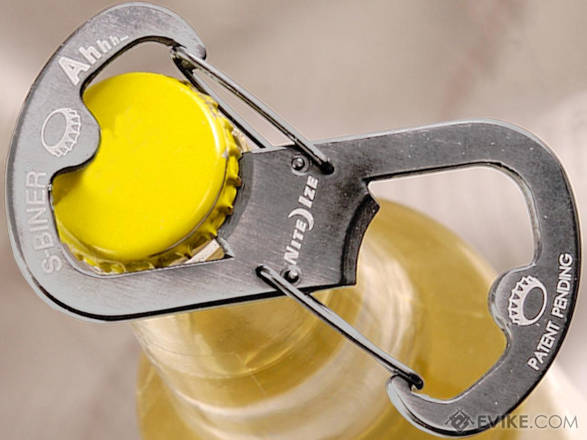 Nite Ize Ahhh... S-Biner Stainless Steel Bottle Opener Carabiner (Color: Stainless)