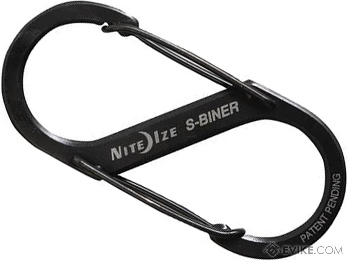 Nite Ize S-Biner Stainless Steel Dual Carabiner (Size: #2 / Black)