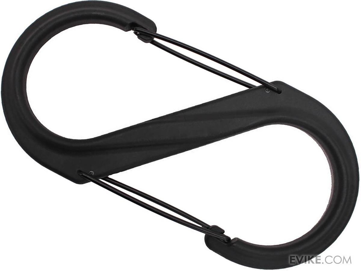 Nite Ize S-Biner Lightweight Polymer Dual Carabiner (Size: #2 / Black w/ Black Gates)