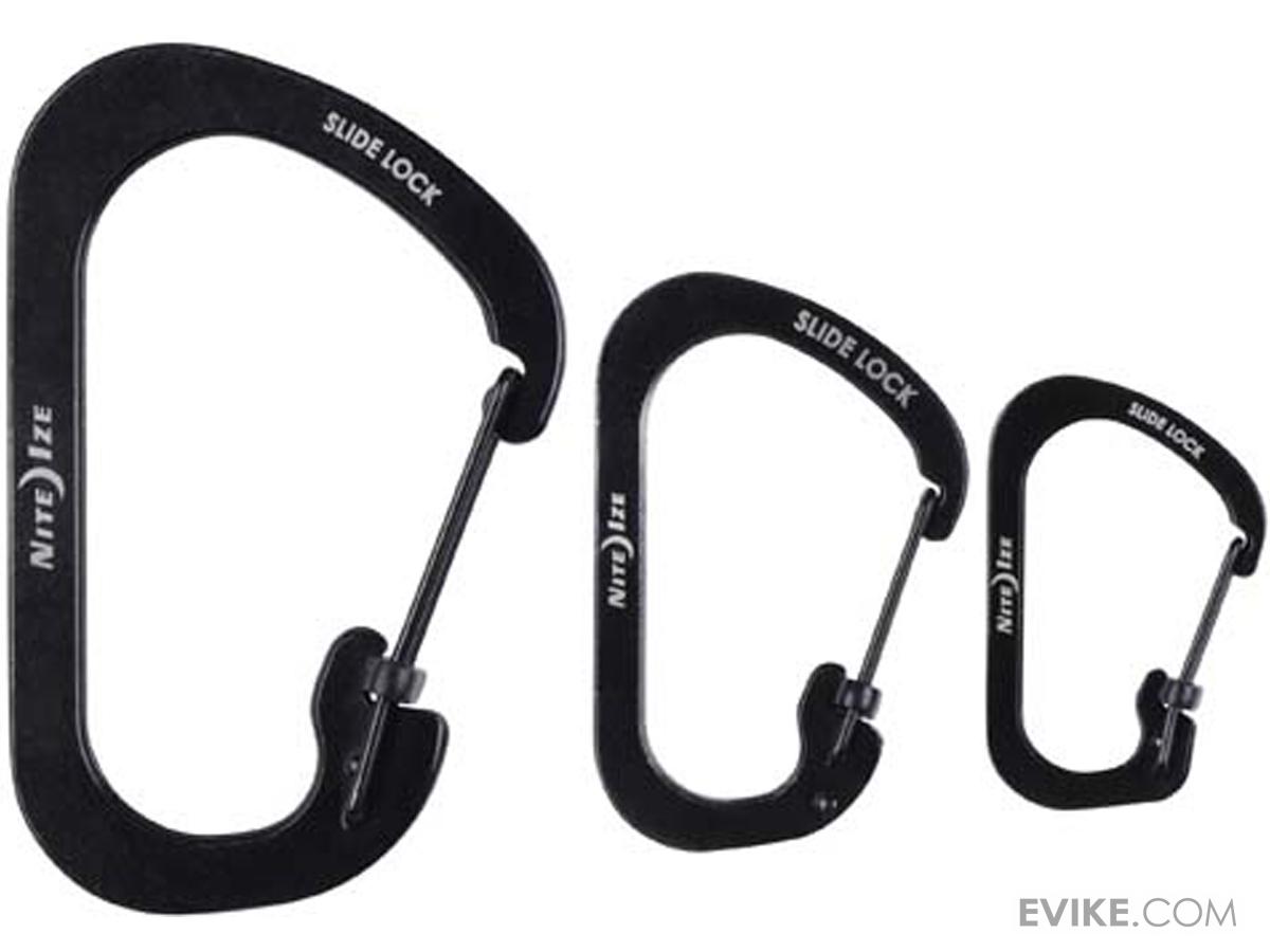 Nite Ize Locking Carabiner Clip, Black, 2 in.