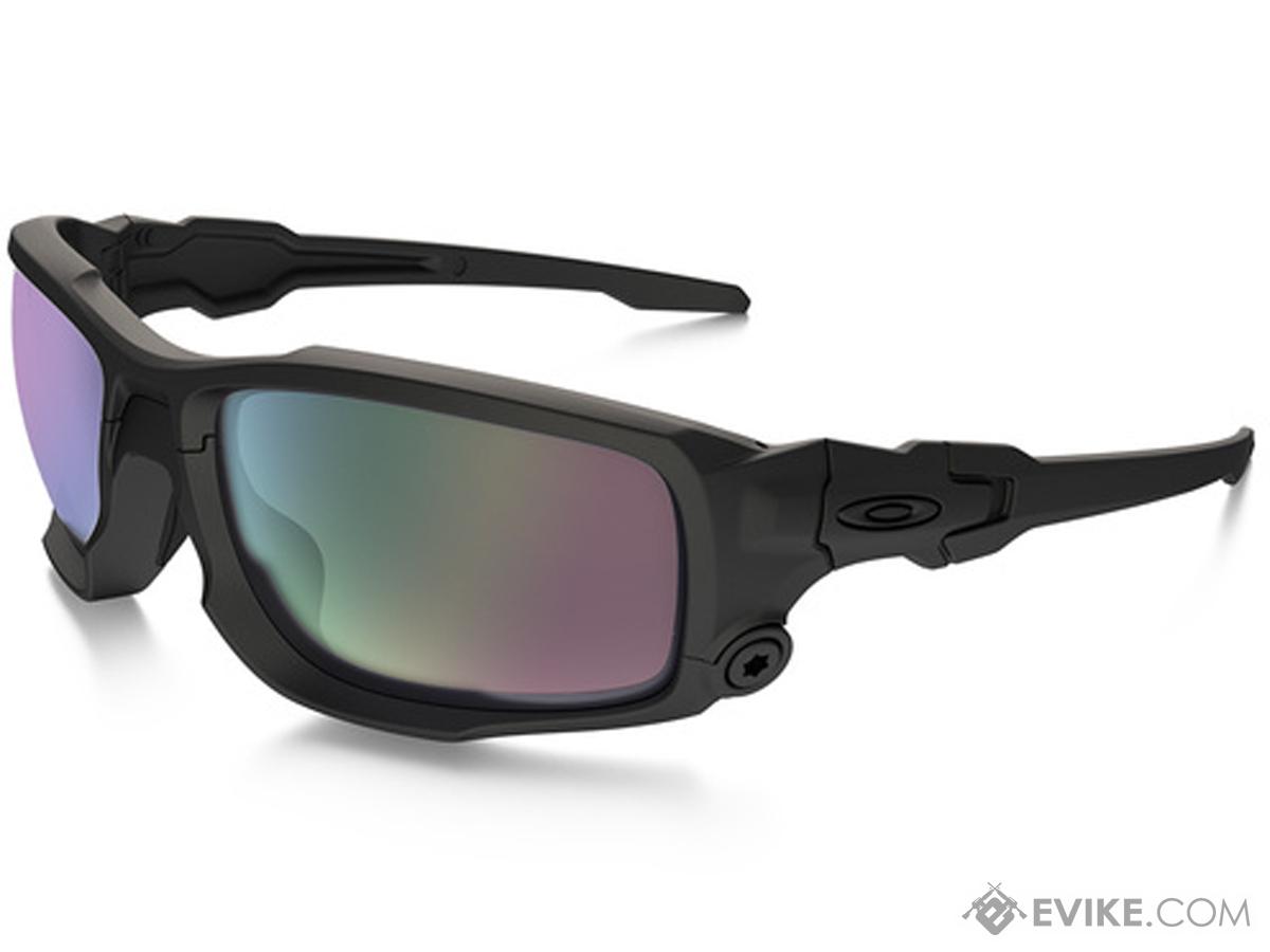 Official Oakley Standard Issue Double Edge Prizm Sapphire Polarized Lenses,  Grey Smoke Frame Sunglasses | Oakley Standard Issue