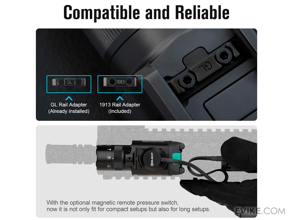 Olight Baldr Pro R Rechargeable Tactical Light with Green Laser
