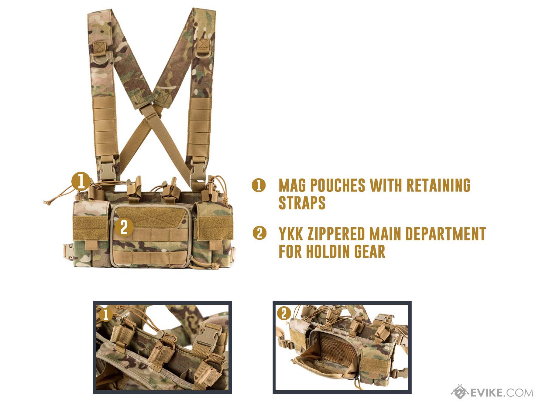 OneTigris VULTURE 2.0 Chest Rig (Color: Tan), Tactical Gear/Apparel, Chest  Rigs & Harnesses -  Airsoft Superstore