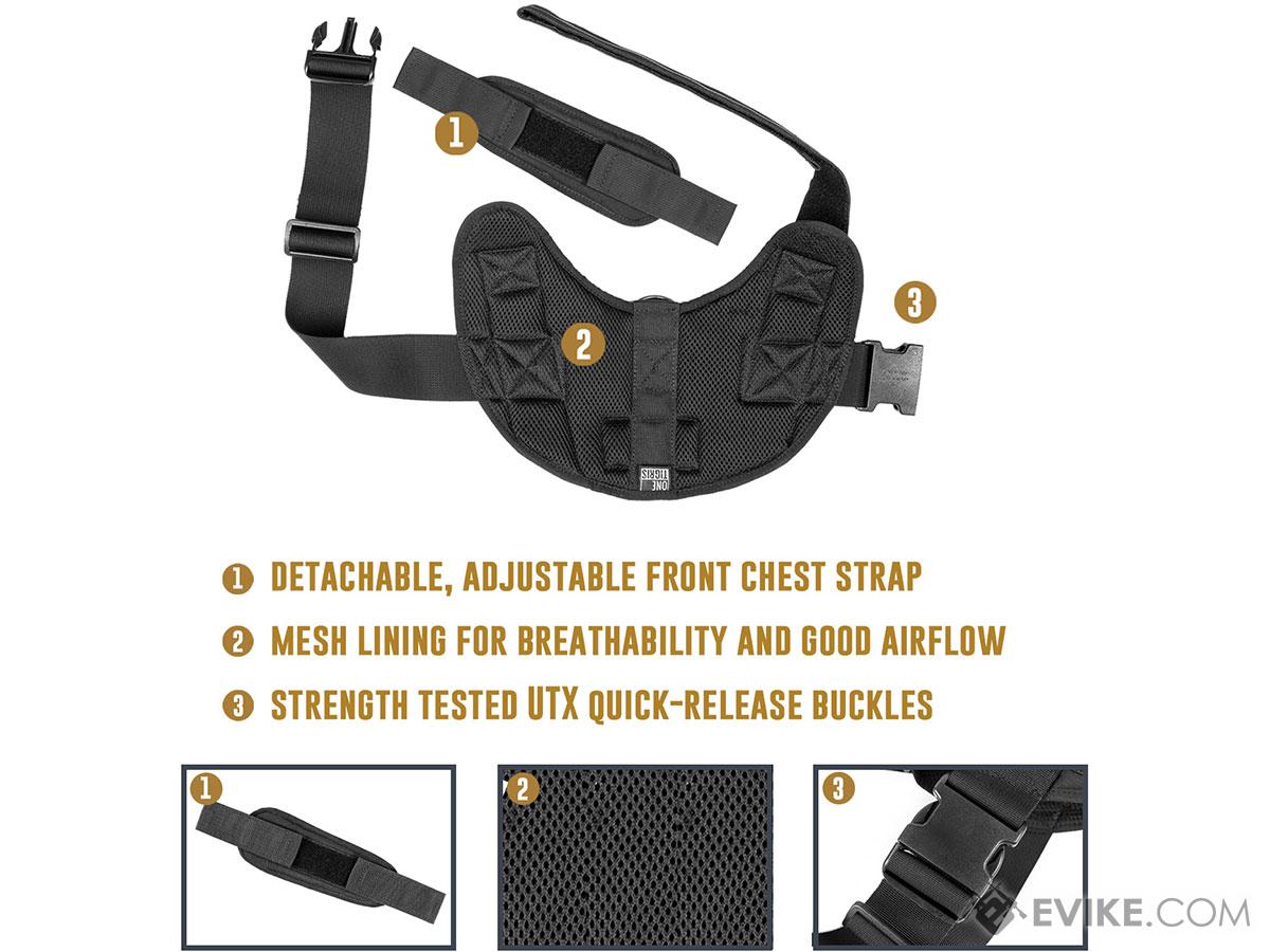 OneTigris MAD HOUND K9 Dog Harness (Color: Black / Medium), Tactical ...