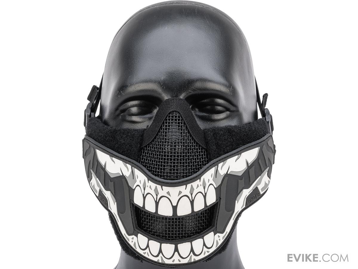 "Face Off" Foldable Mesh HalfFace Mask (Type Skull