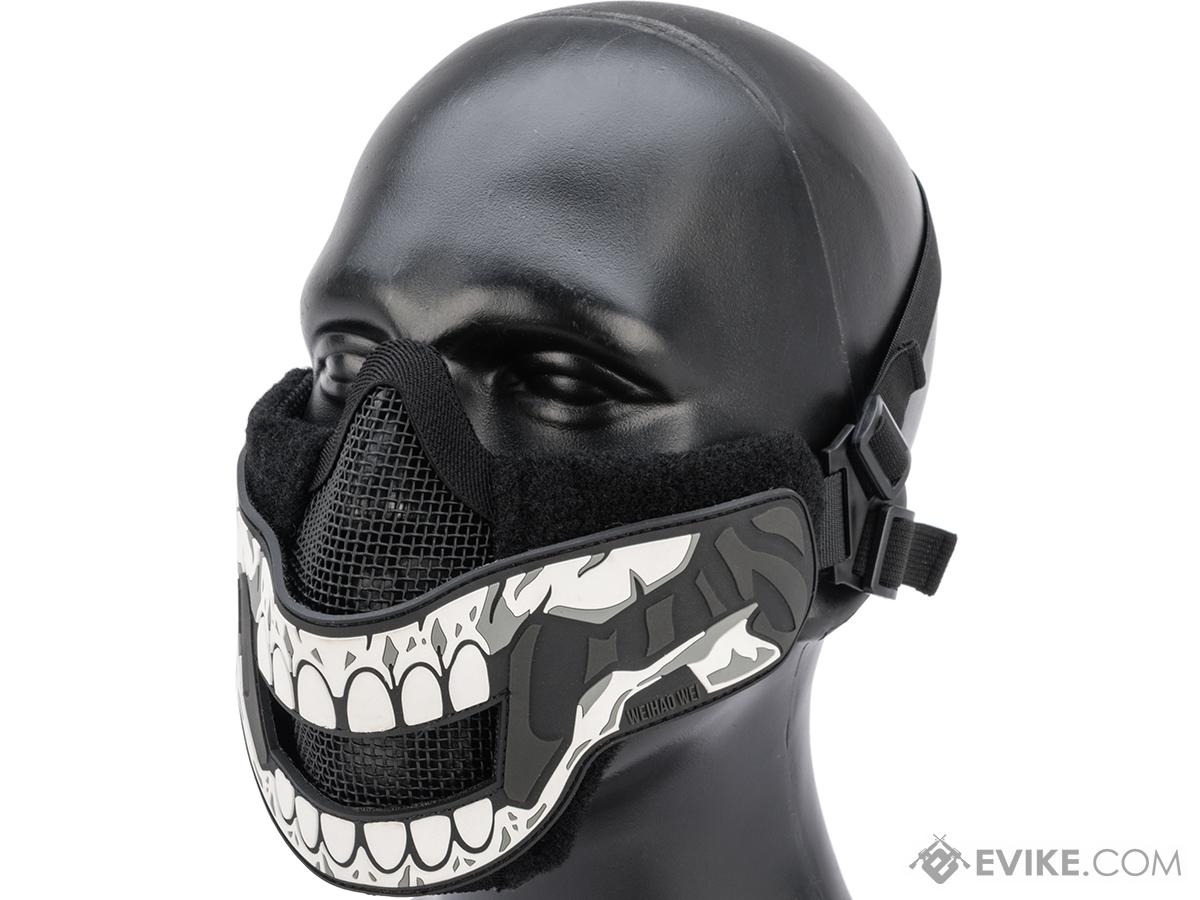 OneTigris Face Off Foldable Mesh Half-Face Mask (Type: Skull)