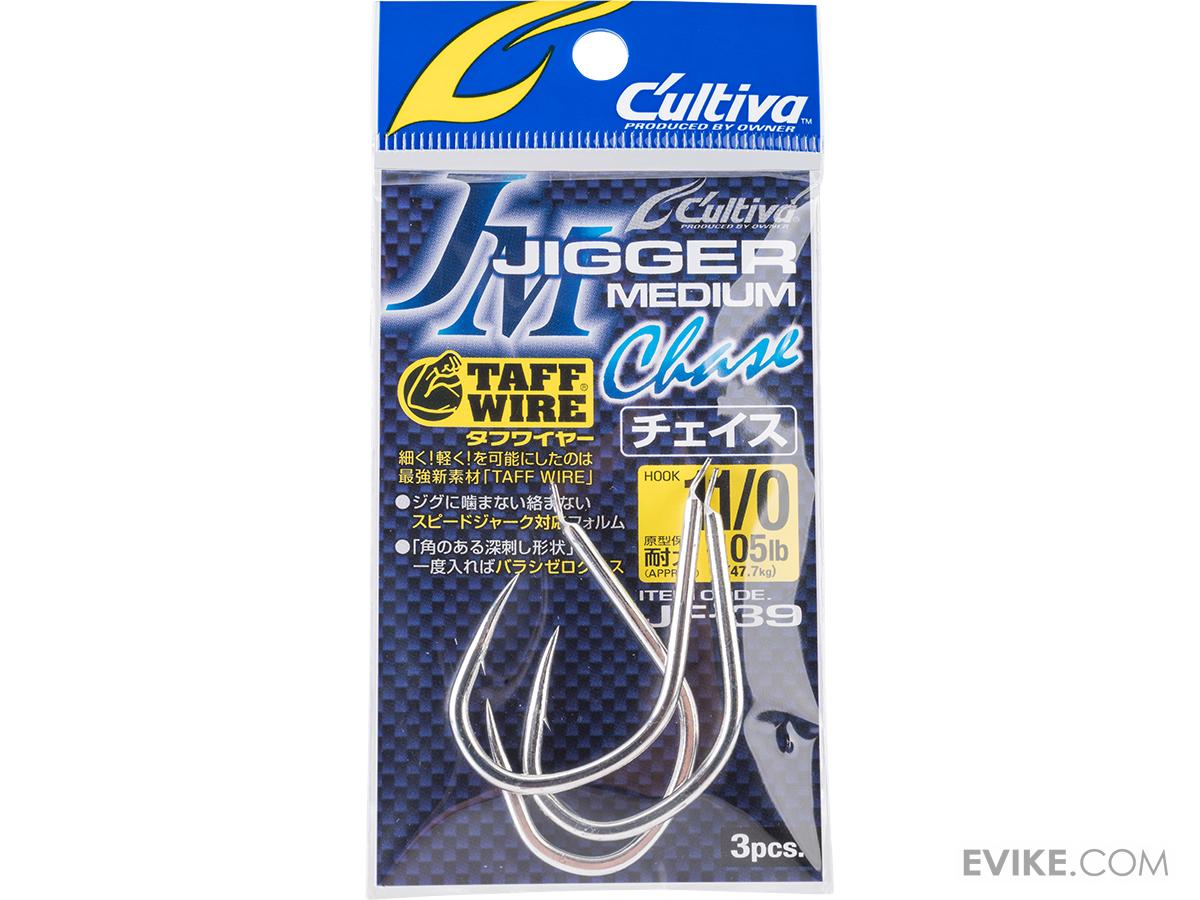 Owner Hooks Cultiva Jigger Medium Chase Fishing Hooks (Size 11/0