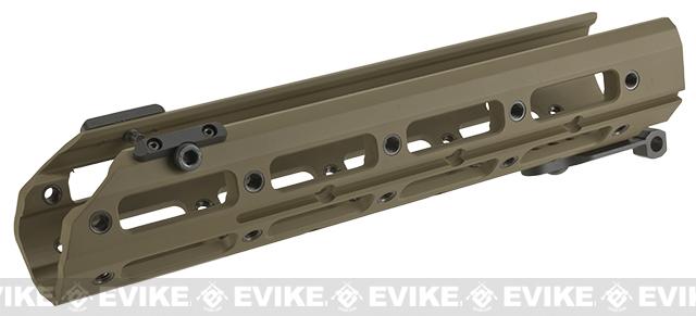 WE-Tech Replacement 9.5 Modular Handguard for MSK Series Airsoft GBB Rifles - Part# 11 (Color: Tan)
