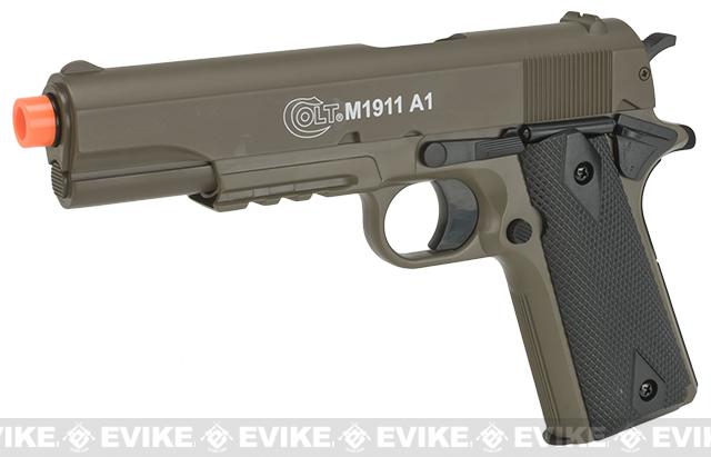 Cybergun Colt Licensed M1911A1 Full Size Airsoft Spring Pistol w/ Metal Slide (Color: Tan / Gun Only)
